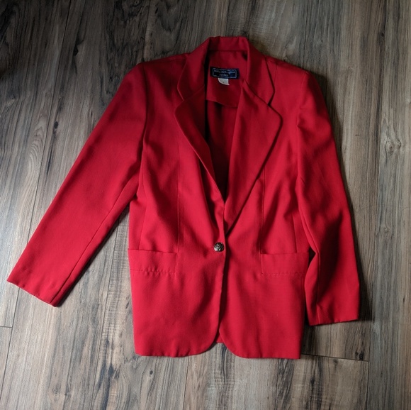 Norton McNaughton Jackets & Blazers - Vintage 80's Norton McNaughton Petites Red Blazer